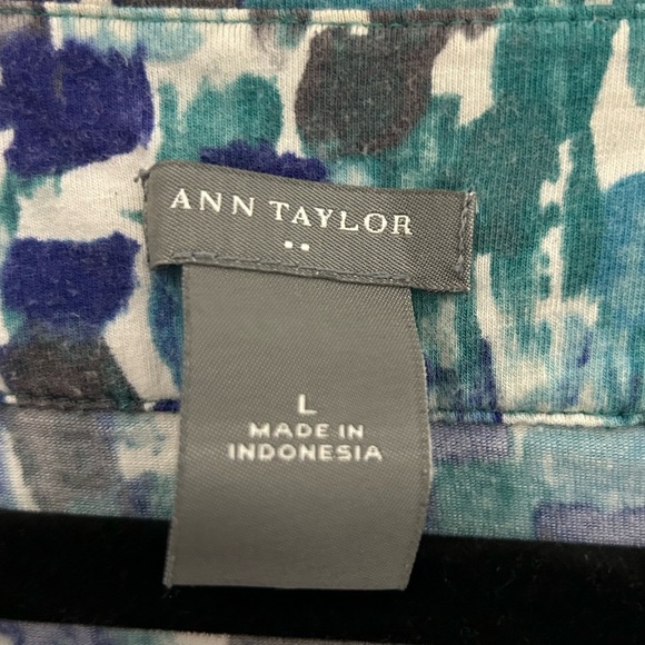 Ann Taylor Multicolor Abstract Tank Top - Picture 3 of 6